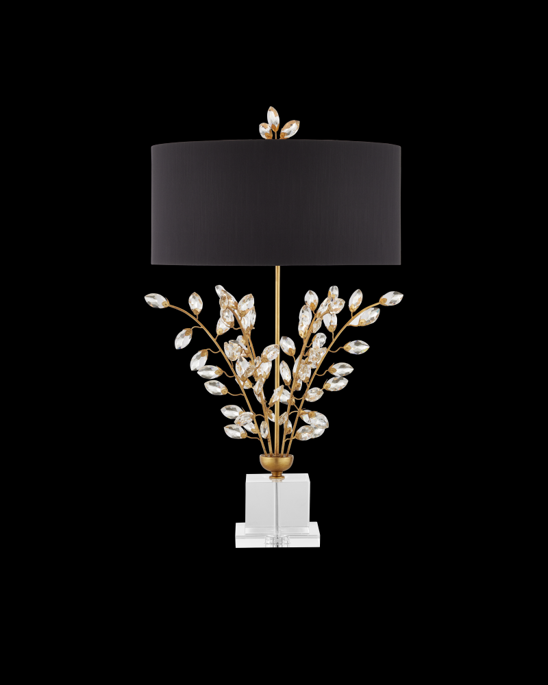 Forget-Me-Not Gold Table Lamp