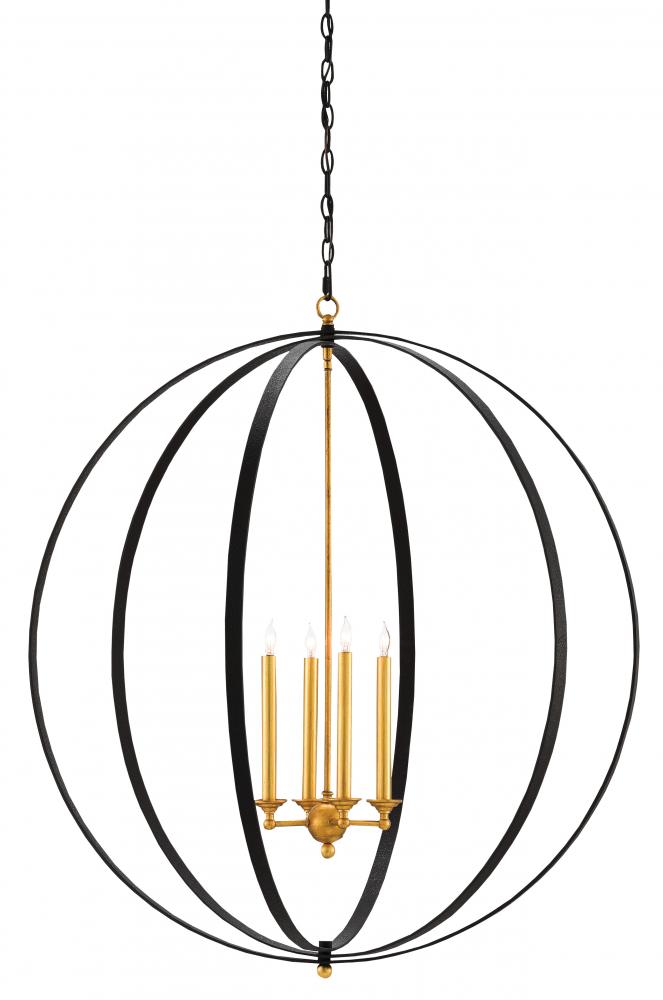 Ogden Black Orb Chandelier