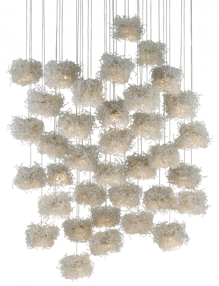 Birds Nest 36-Light Multi-Drop Pendant