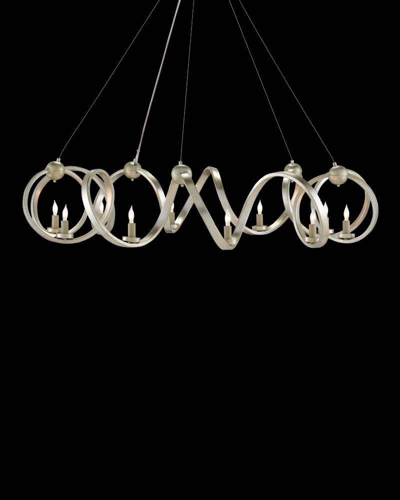 Ringmaster Silver Chandelier