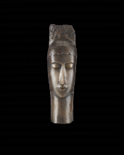 Currey 1200-0598 - Art Deco Head Bronze