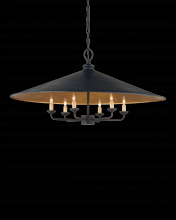 Currey 9873 - Brussels Black Chandelier