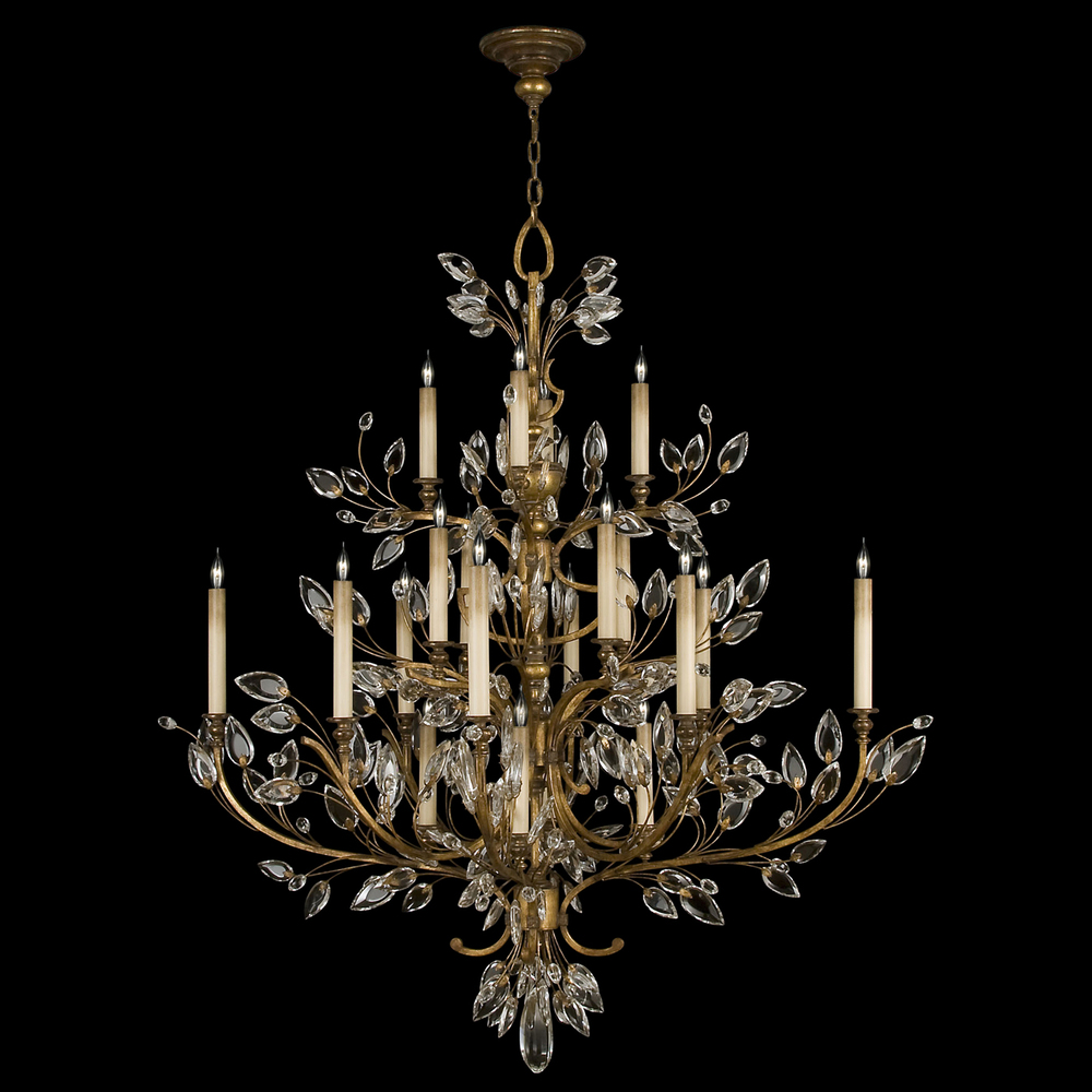 Crystal Laurel 57"W Round Chandelier